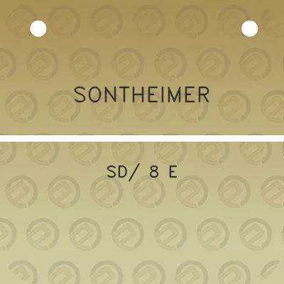 sontheimer-sd-8-e