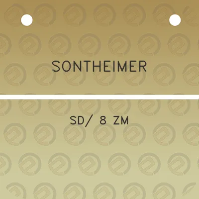 sontheimer-sd-8-zm