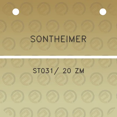 sontheimer-st031-20-zm