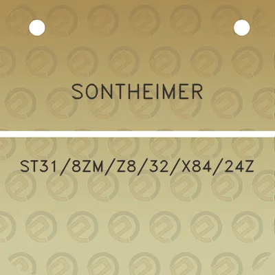 sontheimer-st31-8zm-z8-32-x84-24z