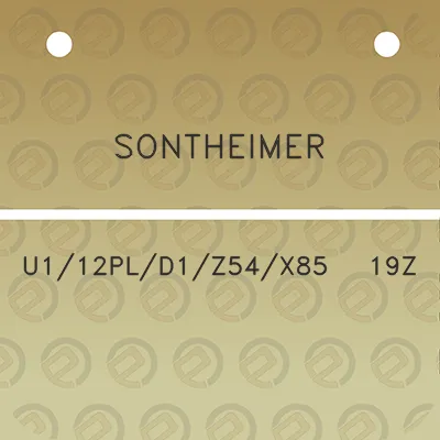 sontheimer-u112pld1z54x85-19z