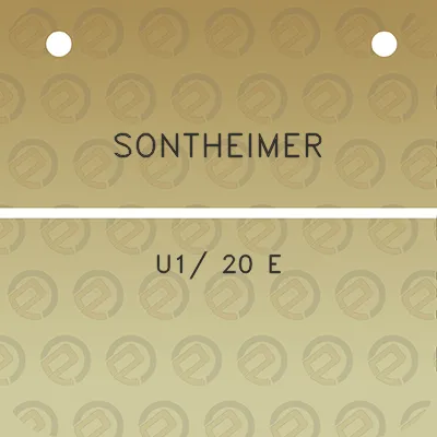 sontheimer-u1-20-e