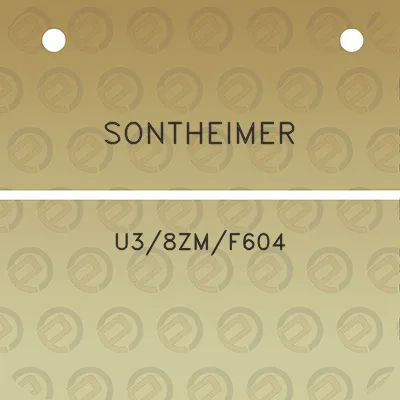 sontheimer-u38zm-f604