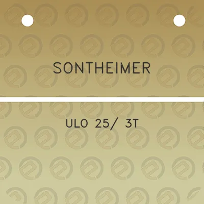 sontheimer-ulo-25-3t