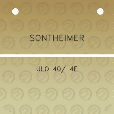 sontheimer-ulo-40-4e