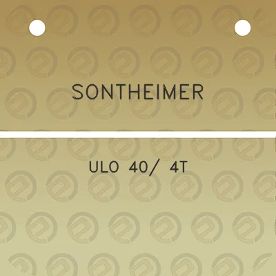 sontheimer-ulo-40-4t