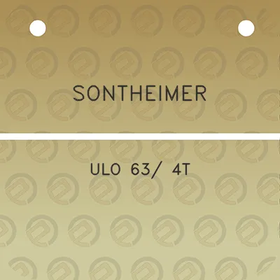 sontheimer-ulo-63-4t