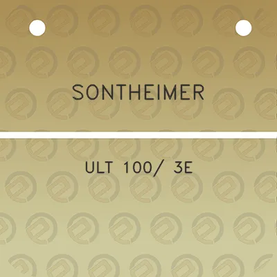 sontheimer-ult-100-3e