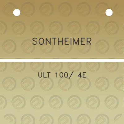 sontheimer-ult-100-4e