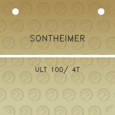 sontheimer-ult-100-4t