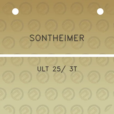 sontheimer-ult-25-3t