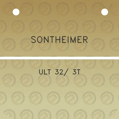 sontheimer-ult-32-3t