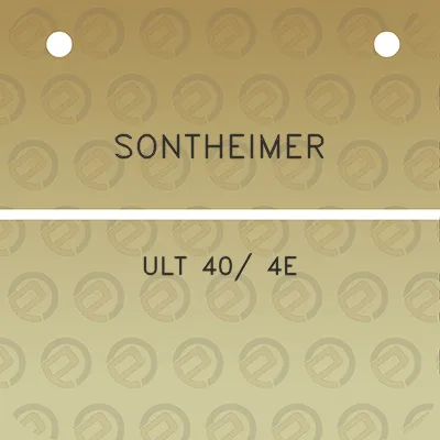 sontheimer-ult-40-4e