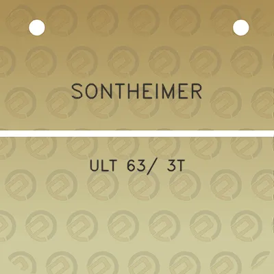 sontheimer-ult-63-3t