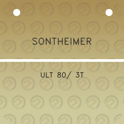 sontheimer-ult-80-3t