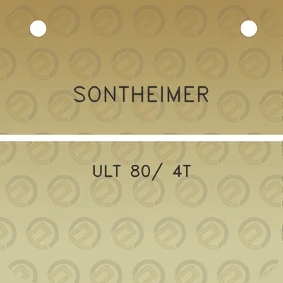 sontheimer-ult-80-4t