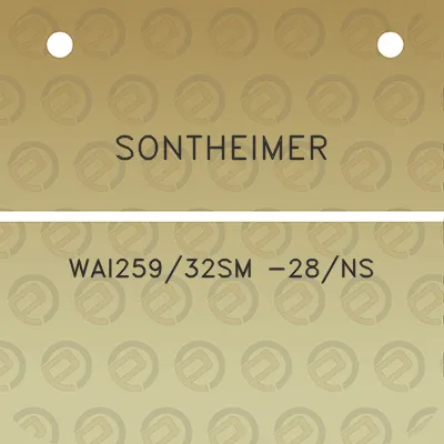 sontheimer-wai25932sm-28ns