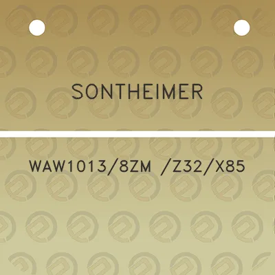 sontheimer-waw10138zm-z32x85