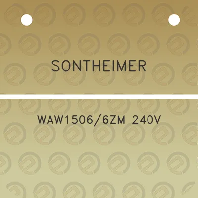 sontheimer-waw15066zm-240v