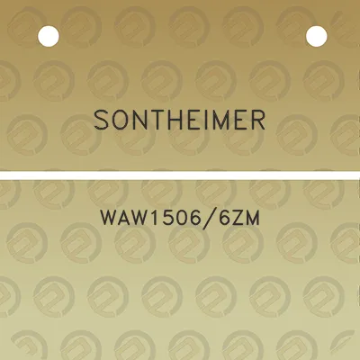 sontheimer-waw15066zm