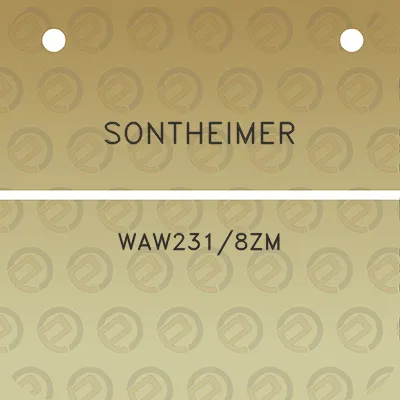 sontheimer-waw2318zm