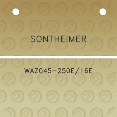 sontheimer-waz045-250e16e