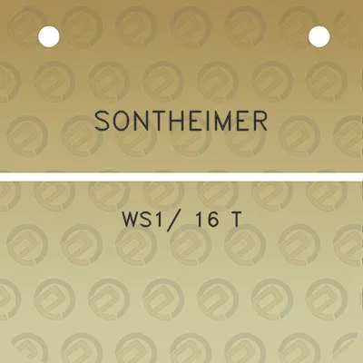 sontheimer-ws1-16-t