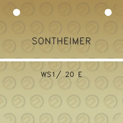 sontheimer-ws1-20-e