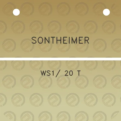 sontheimer-ws1-20-t