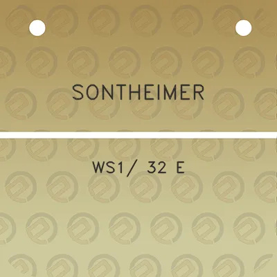 sontheimer-ws1-32-e