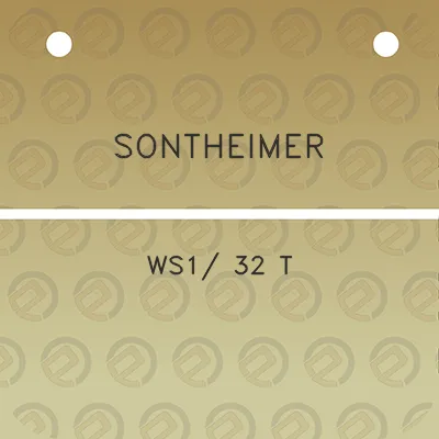 sontheimer-ws1-32-t