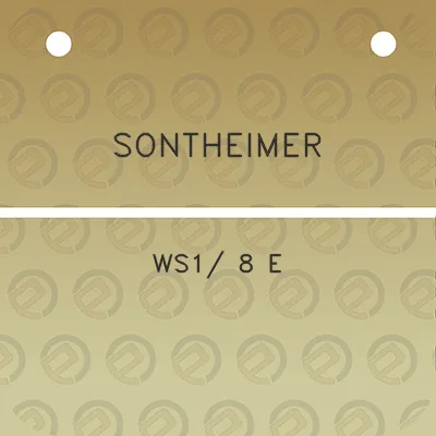 sontheimer-ws1-8-e