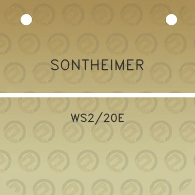 sontheimer-ws220e