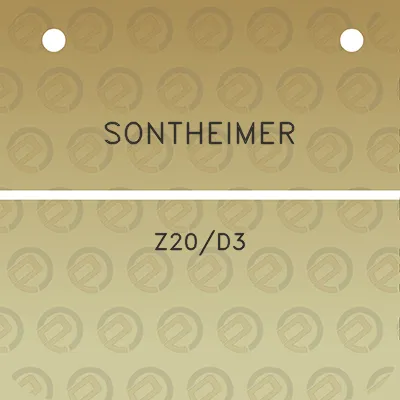 sontheimer-z20d3