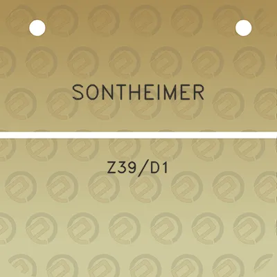 sontheimer-z39d1