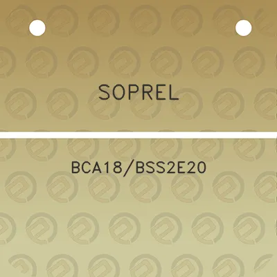 soprel-bca18bss2e20