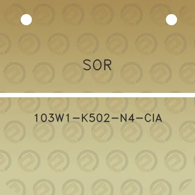 sor-103w1-k502-n4-cia