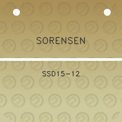 sorensen-ssd15-12