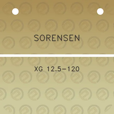 sorensen-xg-125-120