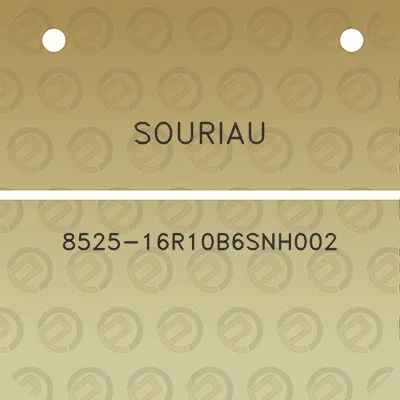 souriau-8525-16r10b6snh002