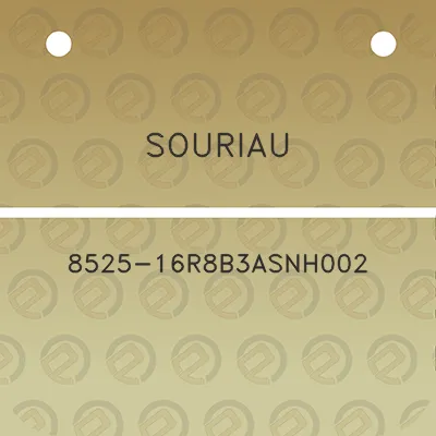 souriau-8525-16r8b3asnh002