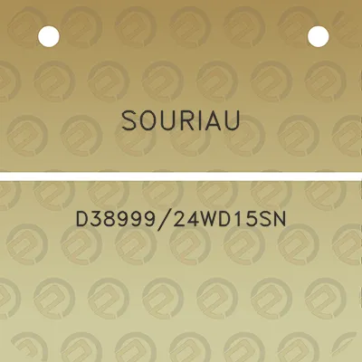 souriau-d3899924wd15sn