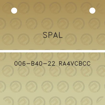 spal-006-b40-22-ra4vcbcc