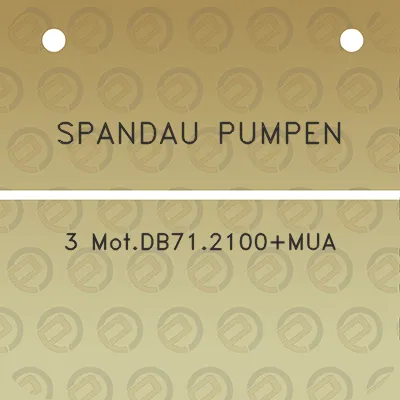 spandau-pumpen-3-motdb712100mua