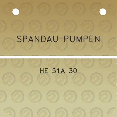 spandau-pumpen-he-51a-30