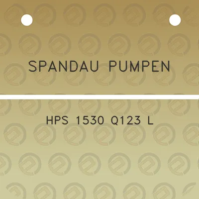 spandau-pumpen-hps-1530-q123-l