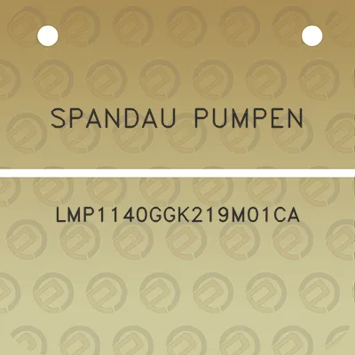 spandau-pumpen-lmp1140ggk219m01ca