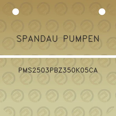 spandau-pumpen-pms2503pbz350k05ca