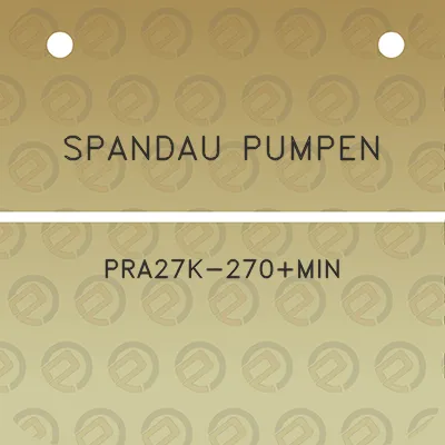 spandau-pumpen-pra27k-270min