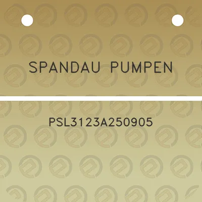 spandau-pumpen-psl3123a250905